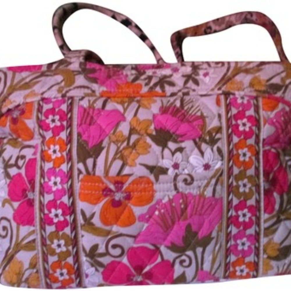 Vera Bradley Barbie Pink Multicolored Pink Floral Handbag